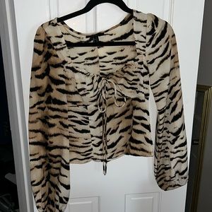 Animal print top
